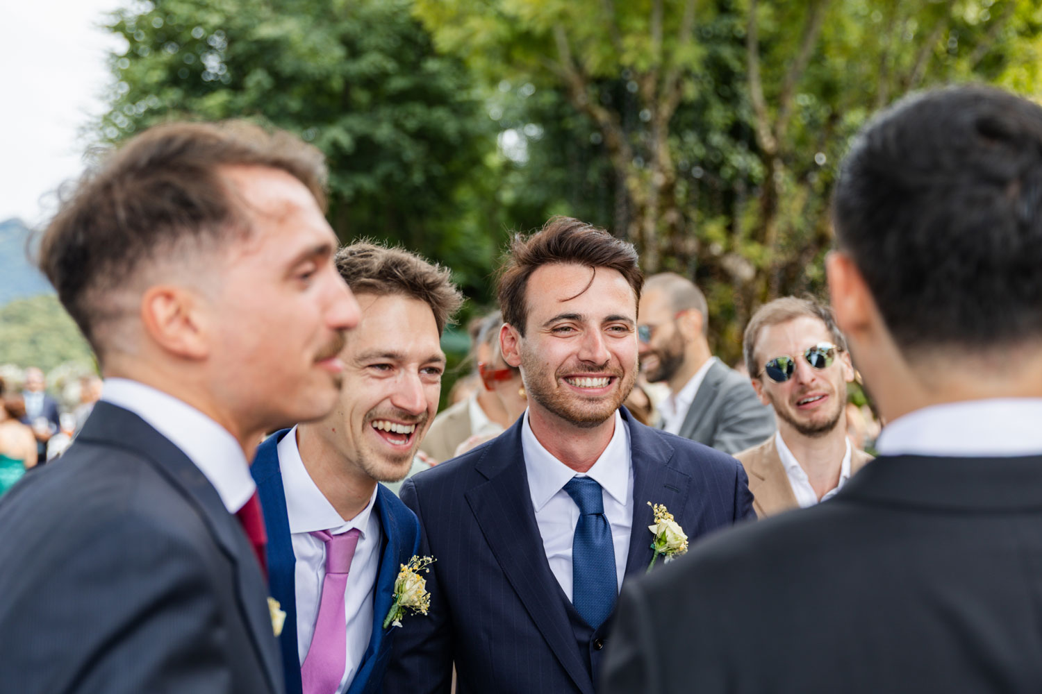 Escena natural de boda